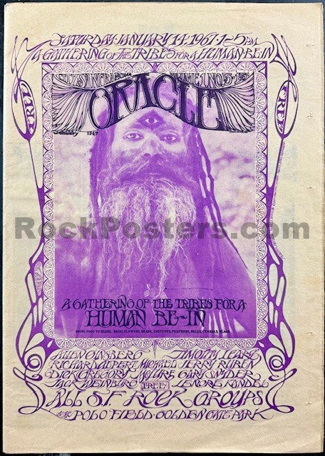 AUCTION - The Oracle - Mouse Human Be-In Cover - 1967 Underground Newspaper - Excellent-5202160-3883329