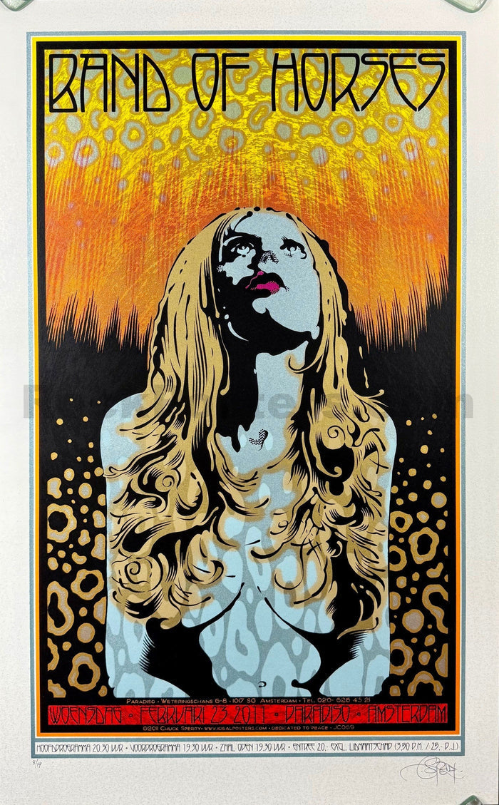 AUCTION - Band of Horses - Amsterdam '11 - Chuck Sperry - Speckled Egg Edition - Mint-5284392-3942772