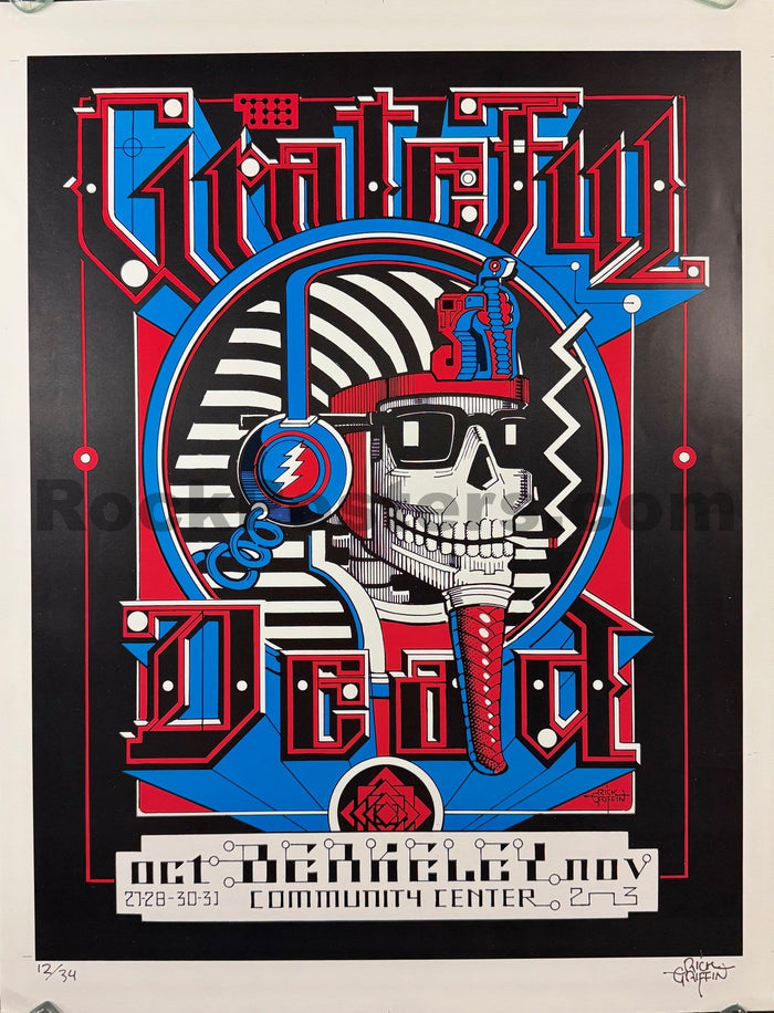 AUCTION - Grateful Dead - Rick Griffin Signed - 1984 A/P Poster - Berkeley - Near Mint Minus-5204125-3883443