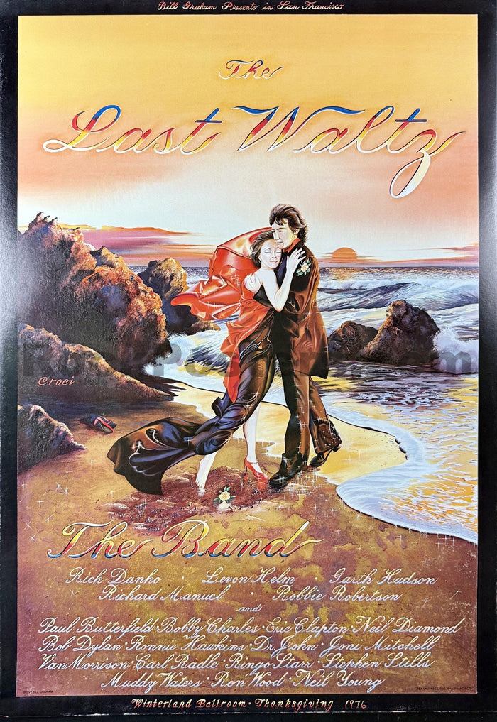 AUCTION - AOR 4.46 - The Band - The Last Waltz - 1976 Poster - Winterland - Excellent-5231074-3906122