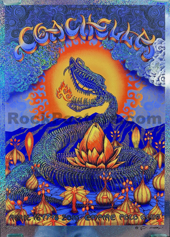 AUCTION - Coachella - Indio '10 - Sparkle Foil  Edition - Emek - Very Good-5206683-3883531