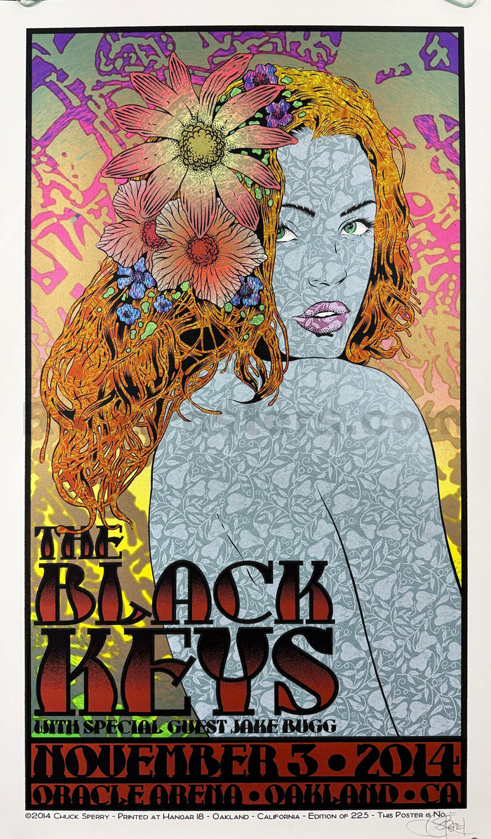 AUCTION - The Black Keys - Oakland '14 - Chuck Sperry - 1st Edition - Mint-5226010-3906171