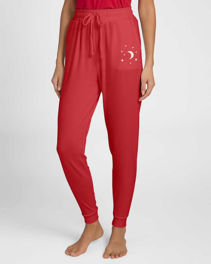 Soft Rose $|& SEAS Shoreline Hacci "Dream Often" Graphic Jogger - SOF Front