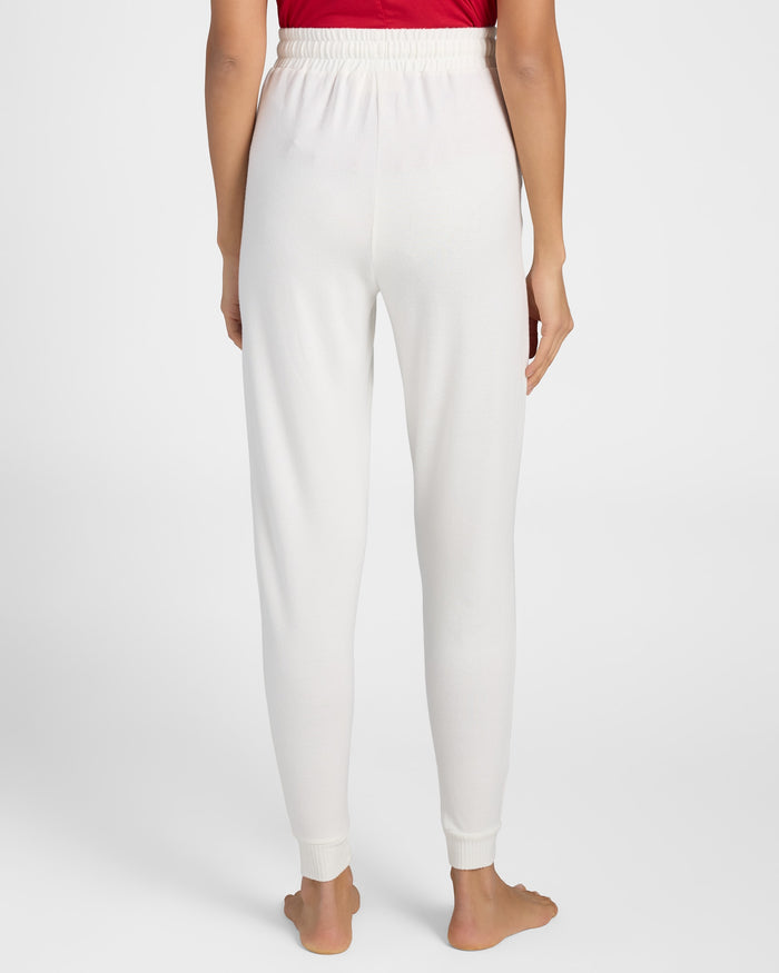 Cream $|& SEAS Shoreline Hacci "Love" Graphic Jogger - SOF Back