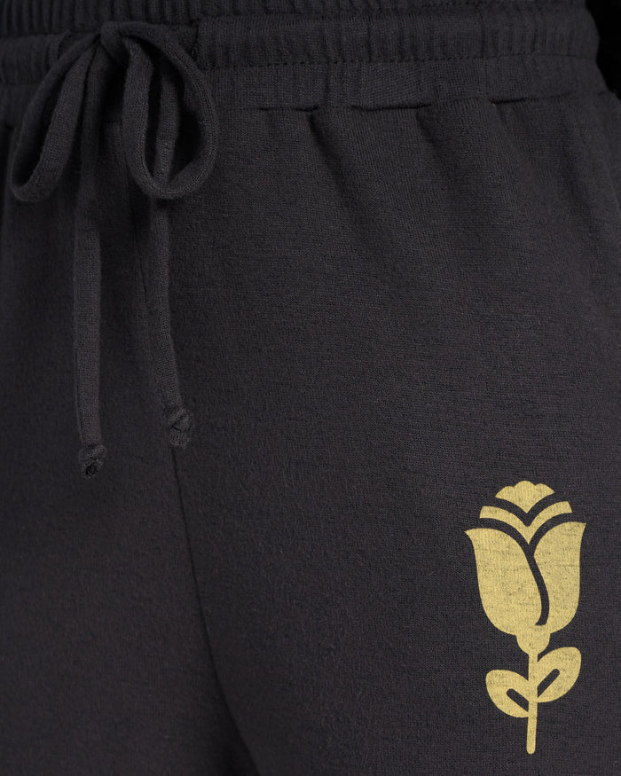 Black $|& SEAS Shoreline Hacci "Love Language" Graphic Jogger - SOF Full Front