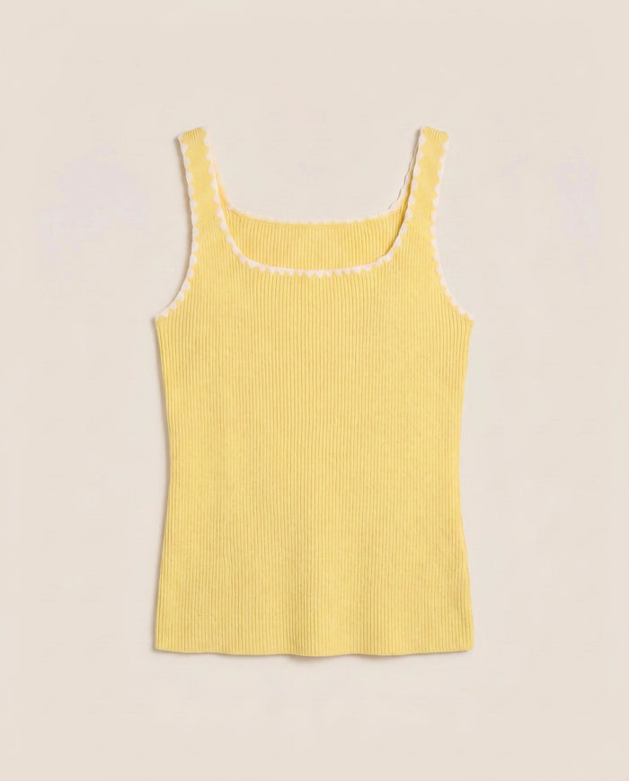 Sunshine $|& SEAS Shoreline Whip Stitch Tank - Hanger Detail