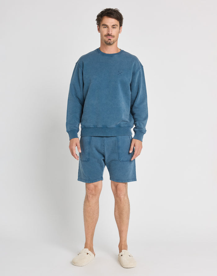 jogging short plainnavy PULLIN