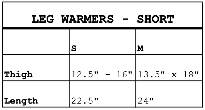 Short Leg Warmer WHITE