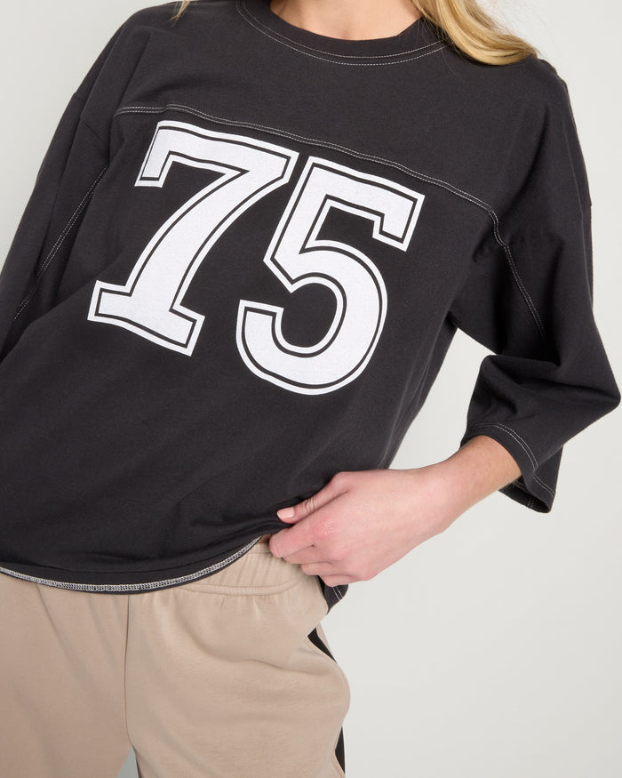 Black $|& Interval Shot Caller Tee - SOF Full Front