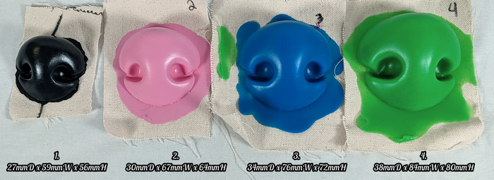 Silicone Toony Canine Noses