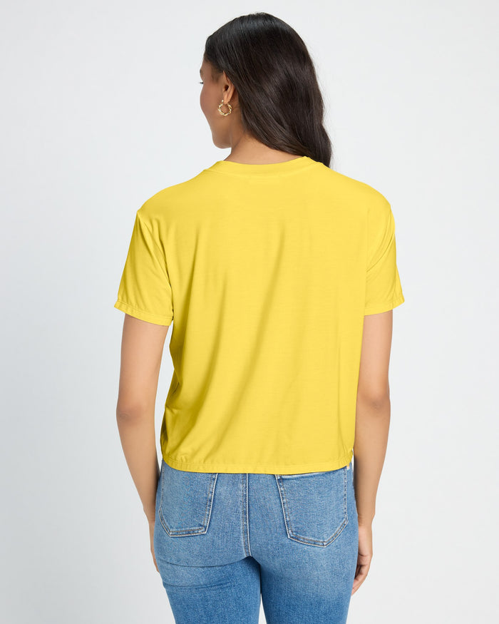 Amber Haze $|& SEAS Newport Cropped Tee - SOF Back