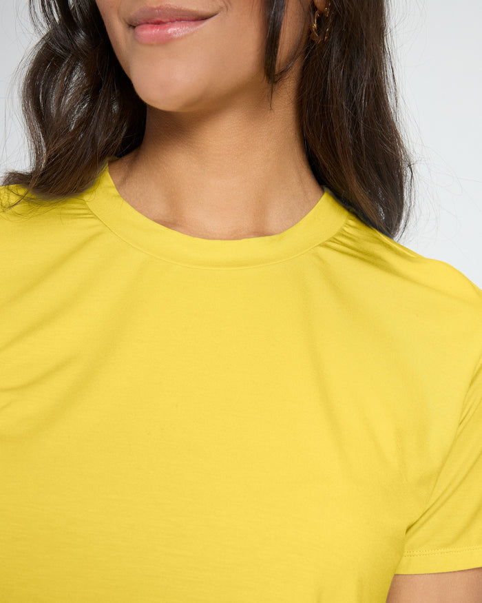 Amber Haze $|& SEAS Newport Cropped Tee - SOF Full Front