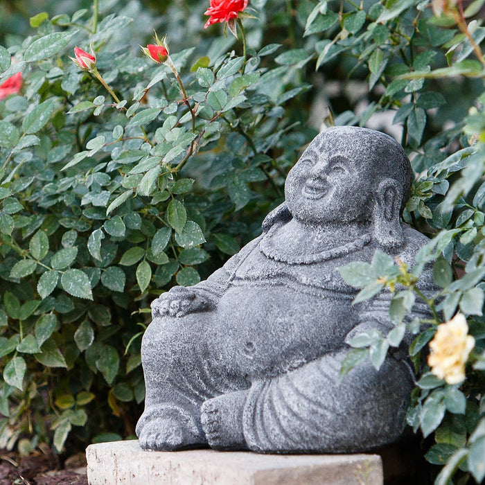 Small Laughing Buddha / Original Version / Volcanic Ash 8"