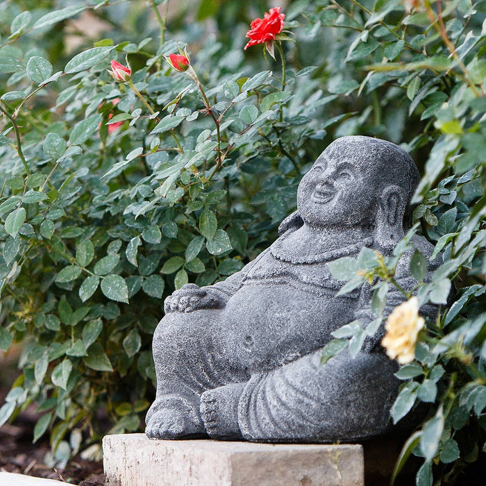 Small Laughing Buddha / Original Version / Volcanic Ash 8"