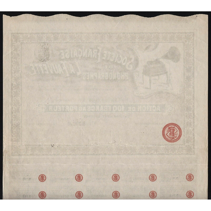 Societe Francaise de Phonographes “La Fauvette”