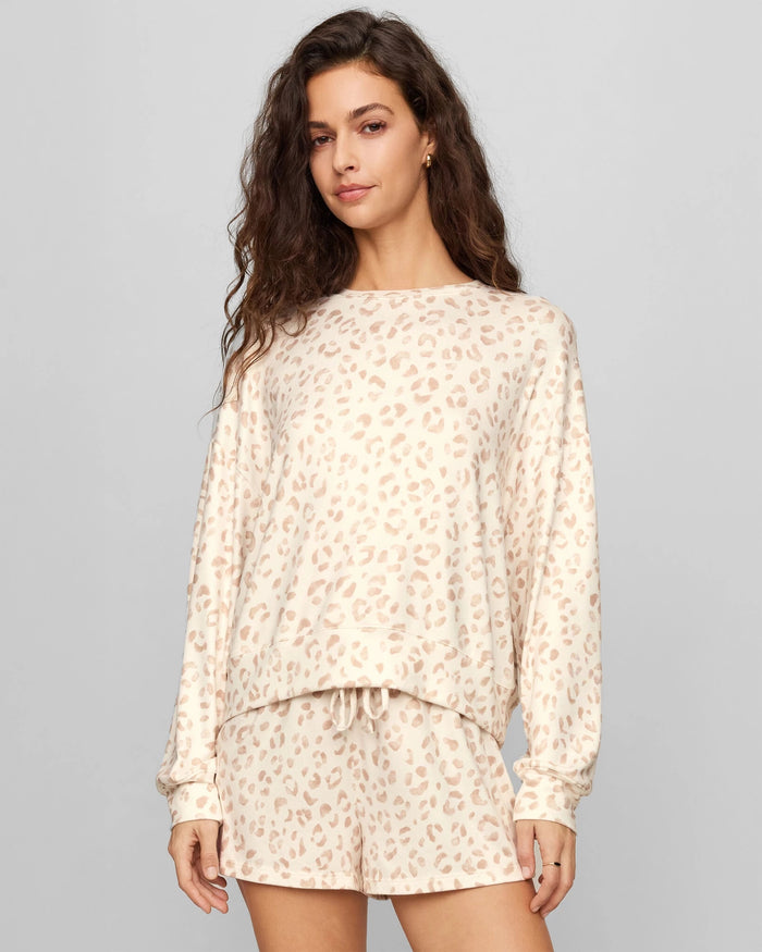 Sandstone $|& Z Supply Soft Leo Long Sleeve Top - VOF Detail