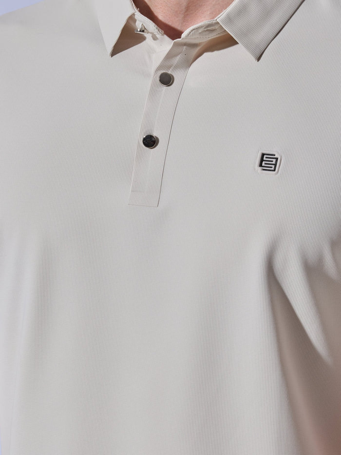 Men's  Cream Regular Fit Polo T-Shirt