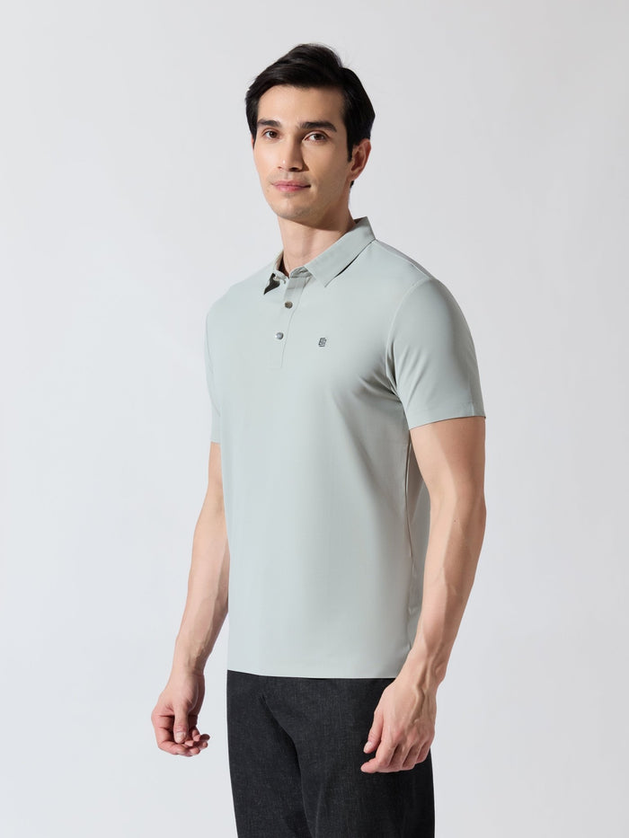 Men's Light Green Regular Fit Polo T-Shirt