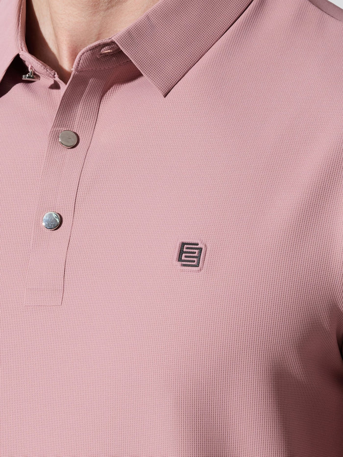 Men's Pink Regular Fit Polo T-Shirt