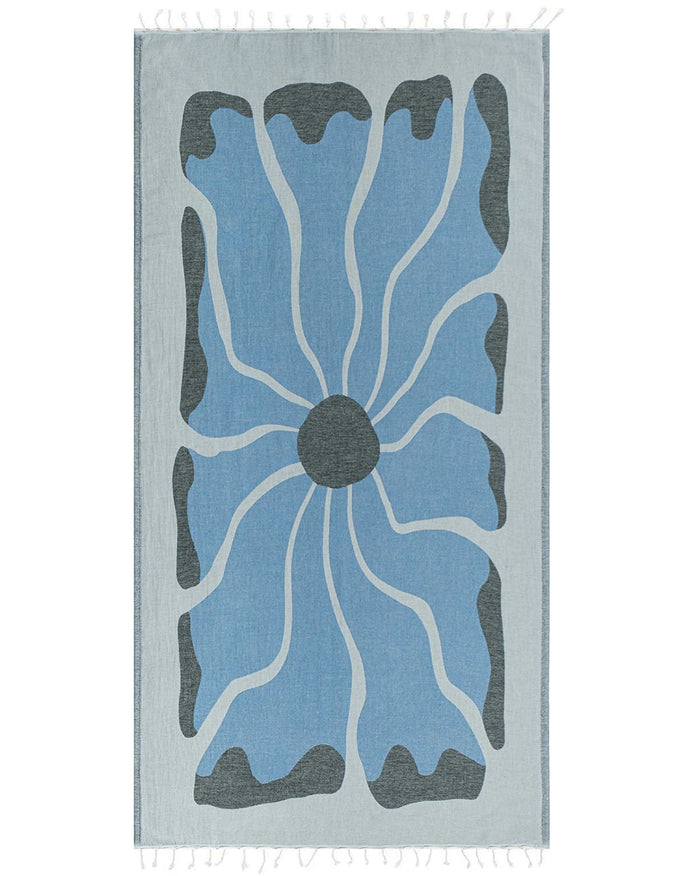 Ice Blue $|& Sand Cloud Solstice Towel - VOF Detail