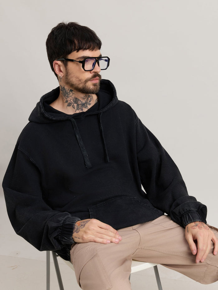 Solvyn - Relaxed Fit Hoodies - Faded Black