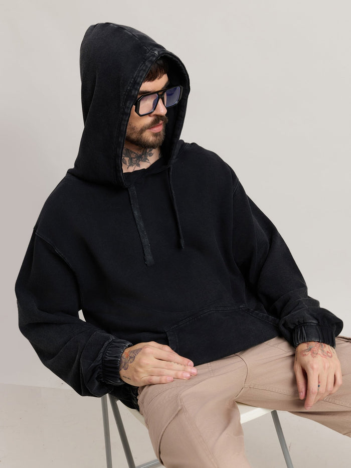Solvyn - Relaxed Fit Hoodies - Faded Black