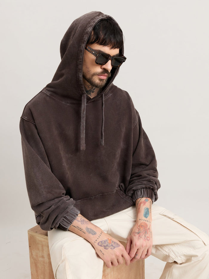 Solvyn - Relaxed Fit Hoodies - Faded Brown