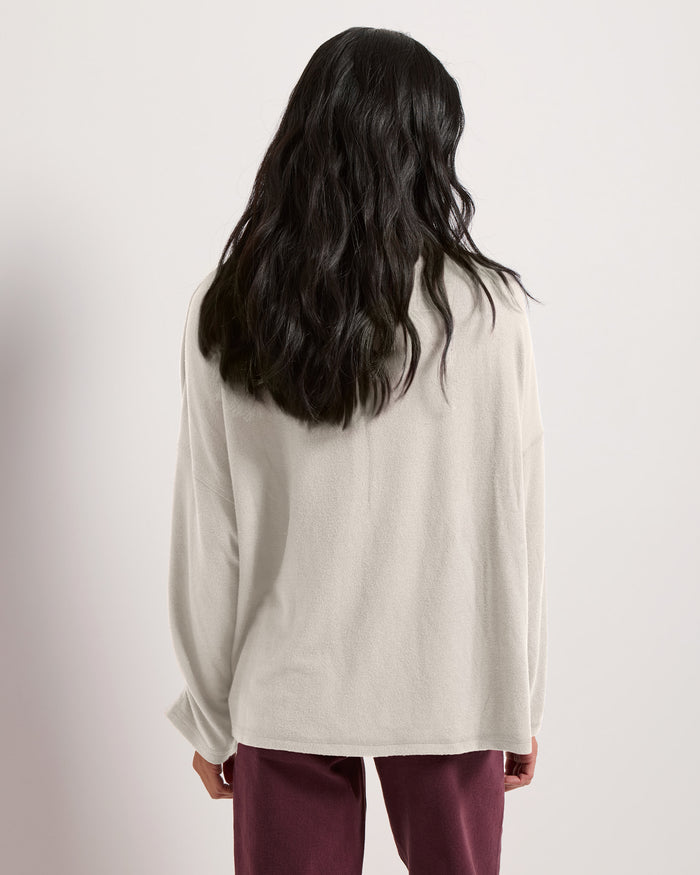Cream $|& SEAS Sonder Cinch Sleeve Pullover - SOF Back