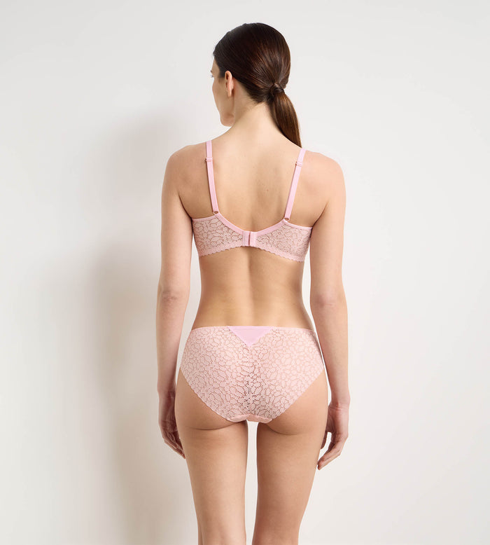 Soutien-gorge sans armatures rose pétale Daily Dentelle