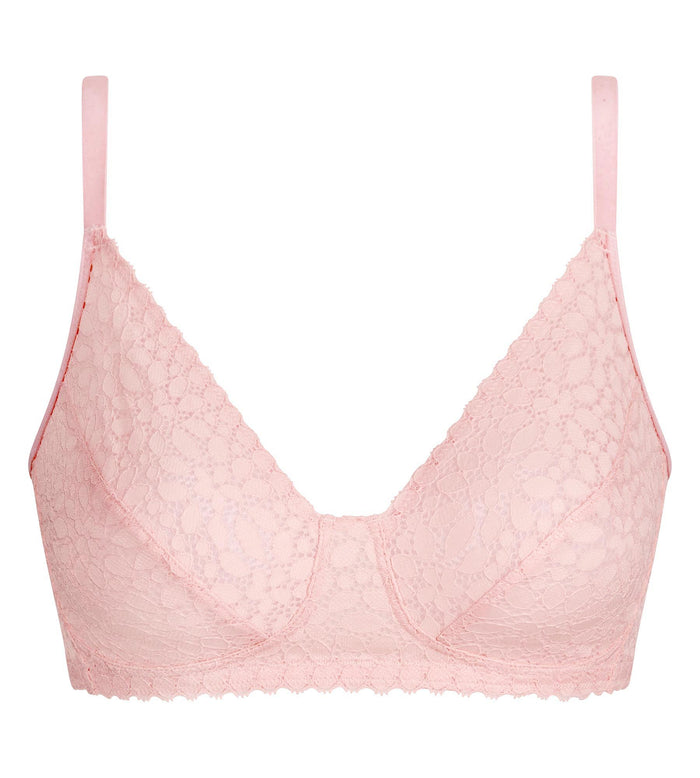 Soutien-gorge sans armatures rose pétale Daily Dentelle