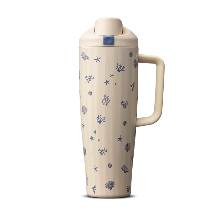 Owala FreeSip tumbler diseño edición especial Coral Cabana