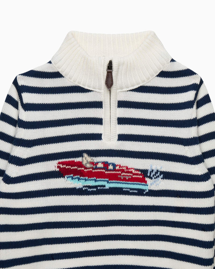 Chelsea Clothing Company Jumper Speed Boat Half Zip Jumper