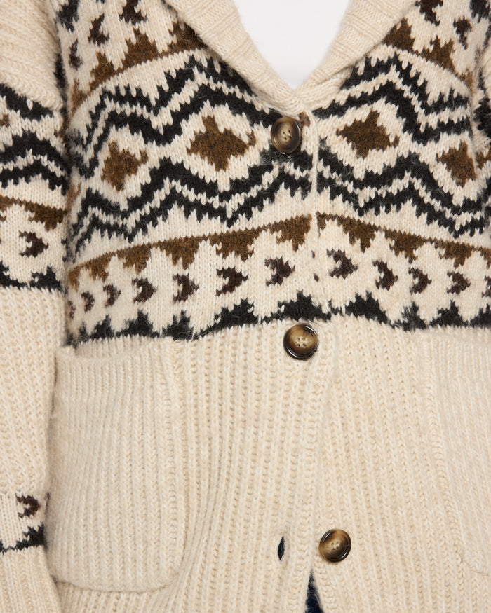 Aztec Border $|& Weekend LA Spencer Cardigan - SOF Full Front