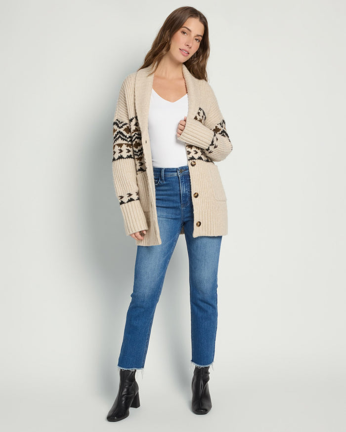 Aztec Border $|& Weekend LA Spencer Cardigan - UGC On Fig