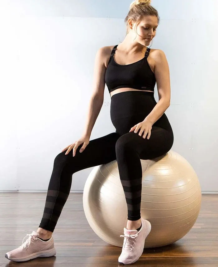Sport and maternity leggings Woma black - Legging