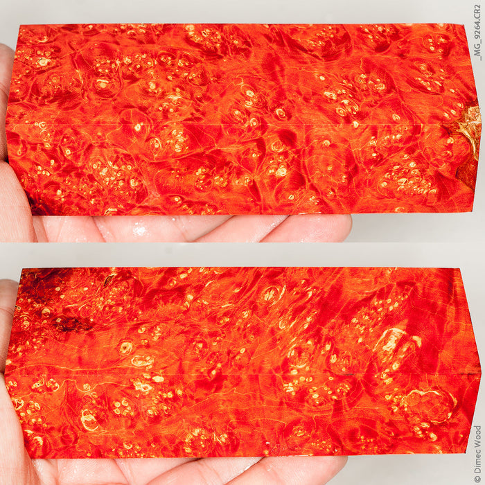 Stabilized wood box elder burl block