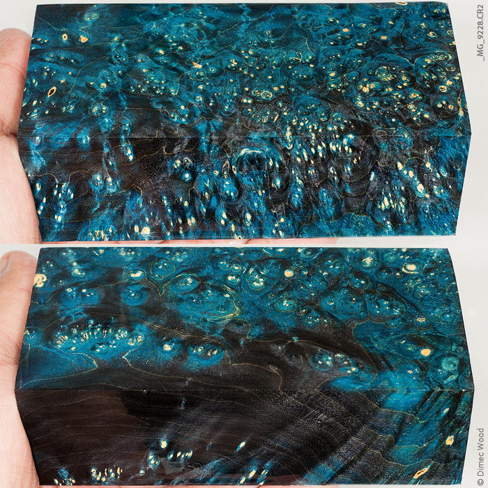 Stabilized wood box elder burl block