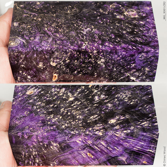 Stabilized wood box elder burl block