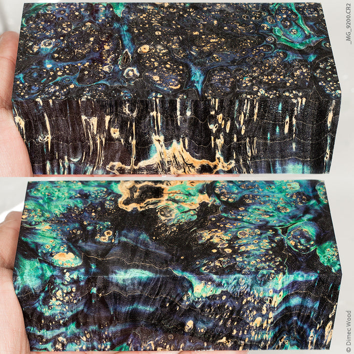 Stabilized wood box elder burl block