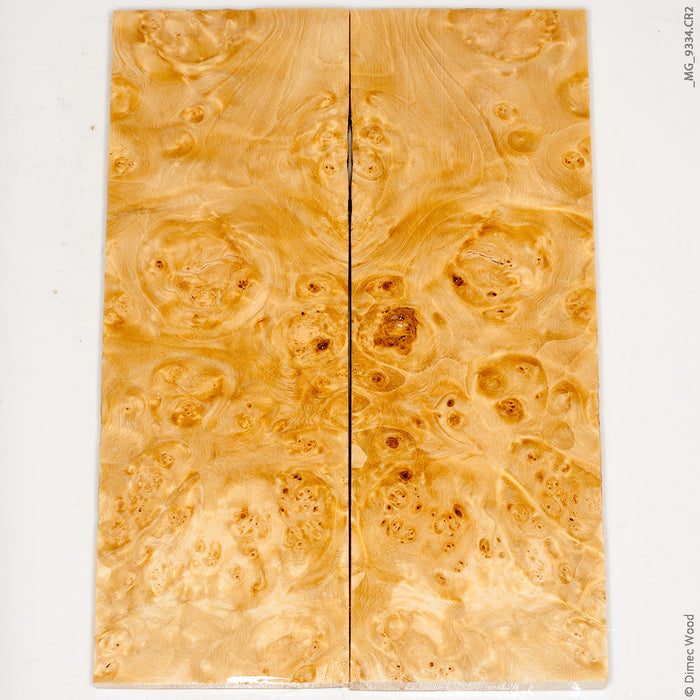 Stabilized wood box elder burl panels