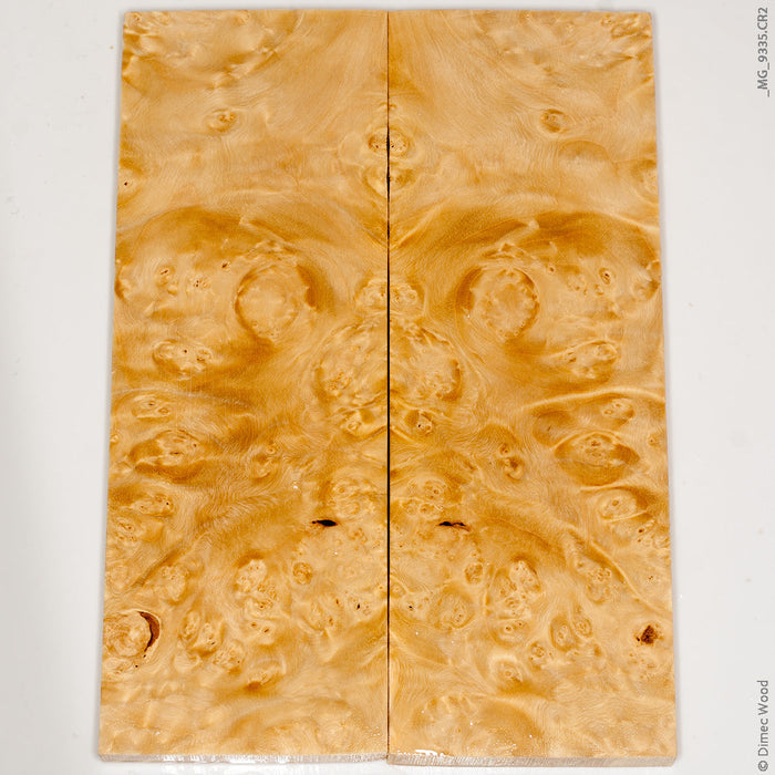 Stabilized wood box elder burl panels