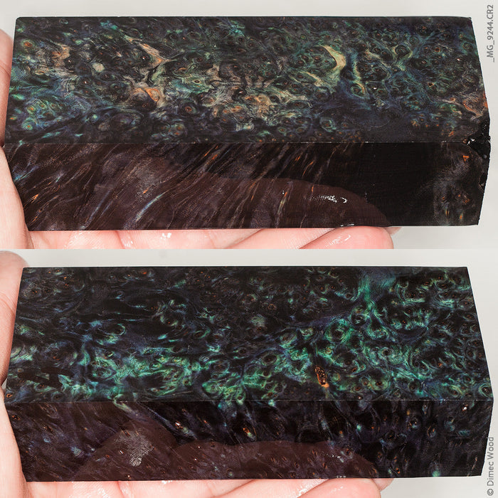 Stabilized wood chestnut burl block