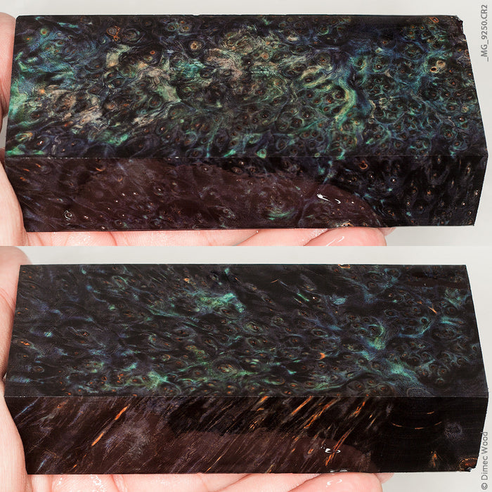 Stabilized wood chestnut burl block