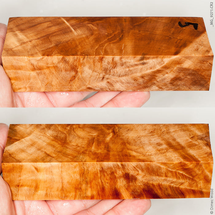 Stabilized wood white ash burl block