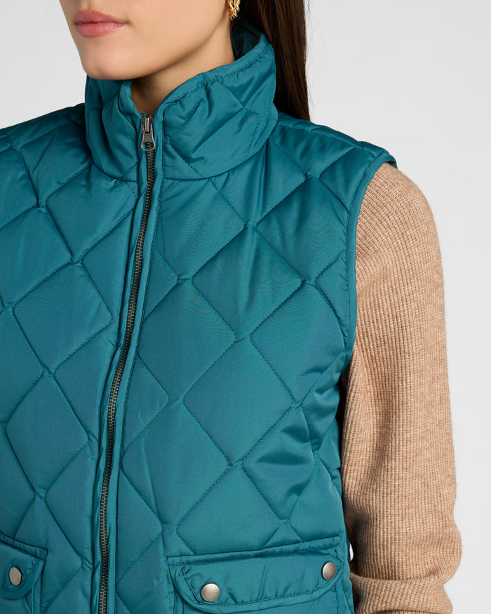 Spruced-Up $|& Herizon Stargazer Quilted Vest - SOF Detail