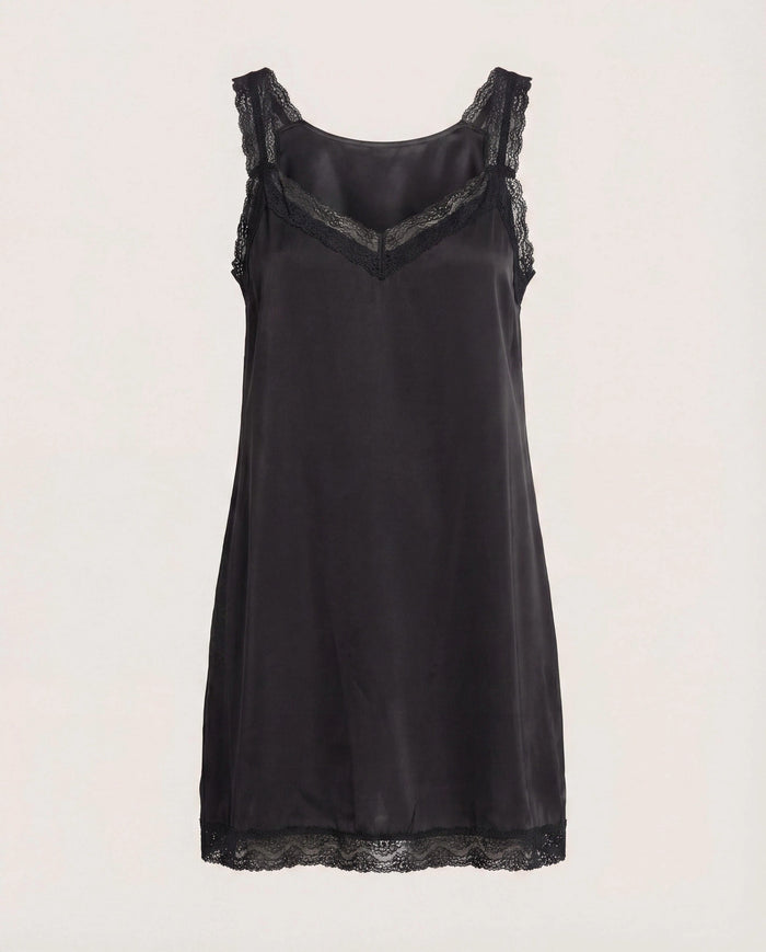 Black $|& SEAS Starlet Lace Nightgown - Hanger Detail