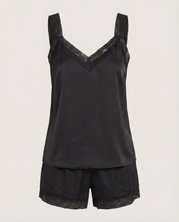 Black $|& SEAS Starlet Lace Sleep Set - Hanger Detail