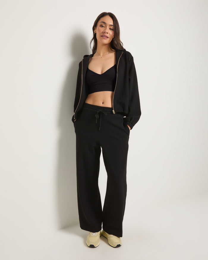 Black $|& Interval Stride Hoodie - UGC On Fig