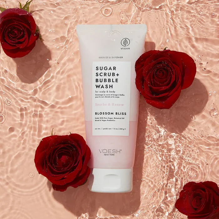 Sugar Scrub + Bubble Wash For Scalp and Body - Blossom Bliss - The Preppy Bunny