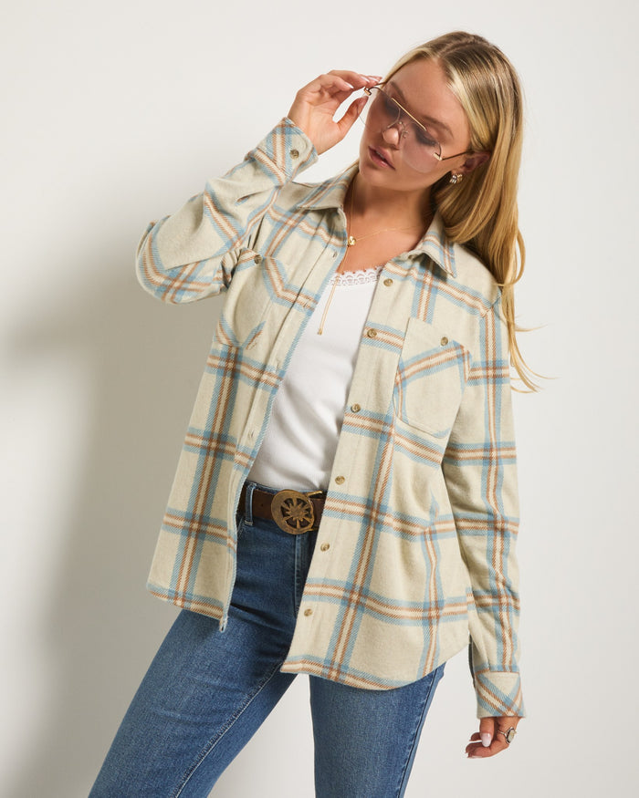 Country Blue/Cream Plaid / XS